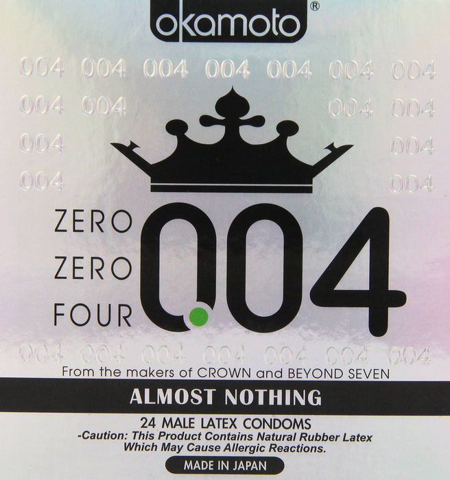 Okamoto 0.04 mm Zero Zero Four Condoms 24 pack Condom OKAMOTO 