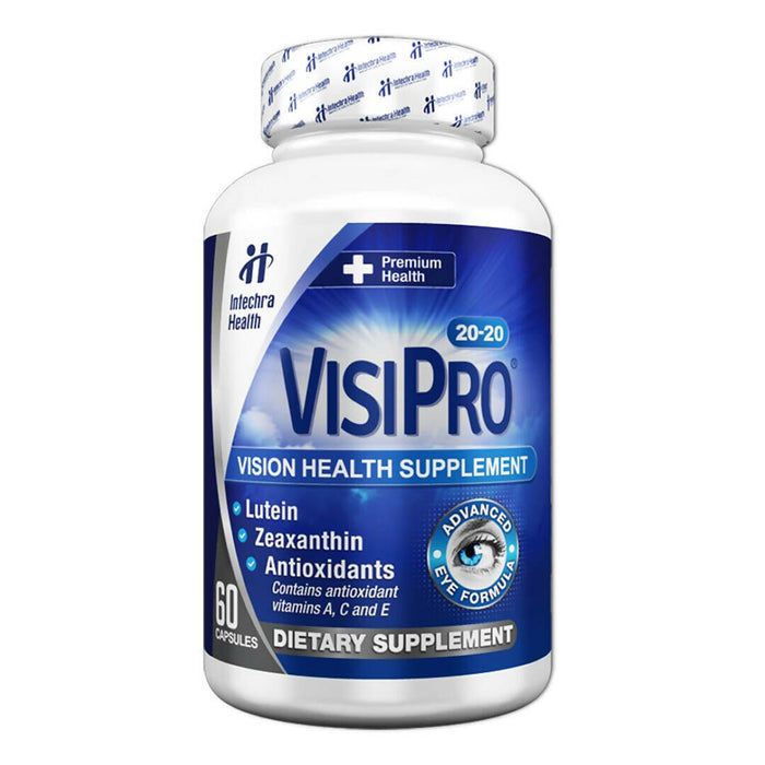 VISIPRO VISION SUPPORT + ANTIOXIDANTS - VITAMINS FOR YOUR EYES* Supplement Intechra 