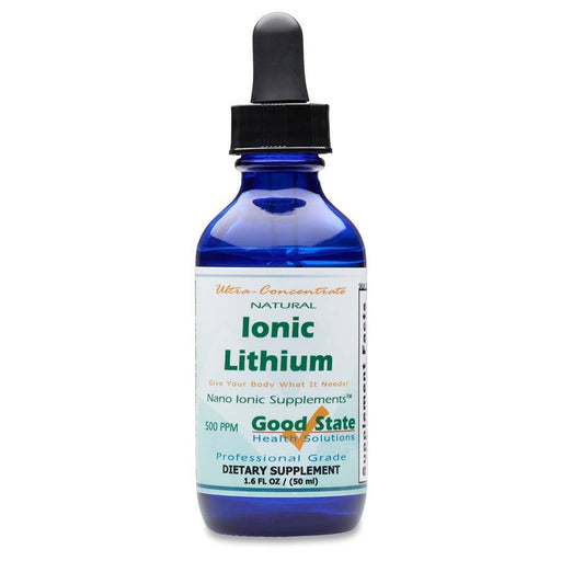 (Glass Bottle) Good State Liquid Ionic Lithium Ultra Concentrate (10 drops equals 500 mcg - 100 servings per bottle) Supplement GoodState 