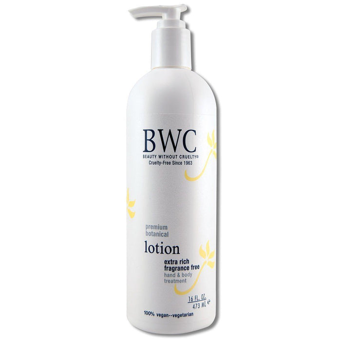 Fragrance Free Extra Rich Fragrance Free Body Lotion 16 oz. Cosmetics Beauty Without Cruelty 