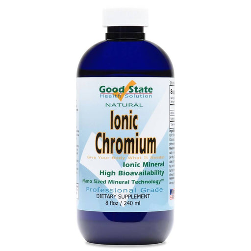 Good State Liquid Ionic Chromium (96 servings at 600mcg, plus 2 mg fulvic acid - 8 fl oz) Supplement Good State 