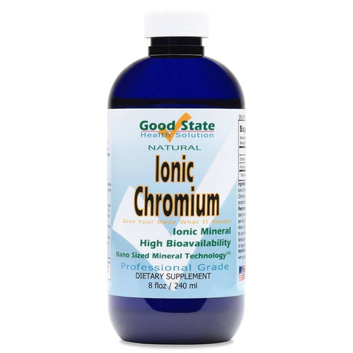 Good State Liquid Ionic Chromium (96 servings at 600mcg, plus 2 mg fulvic acid - 8 fl oz) Supplement GoodState 