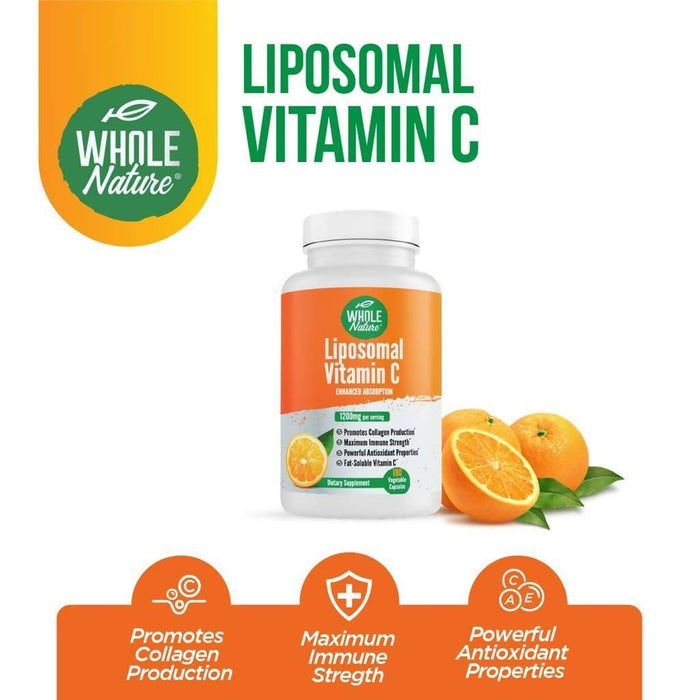 Whole Nature Liposomal Vitamin C 1200 mg Supplement Whole Nature 
