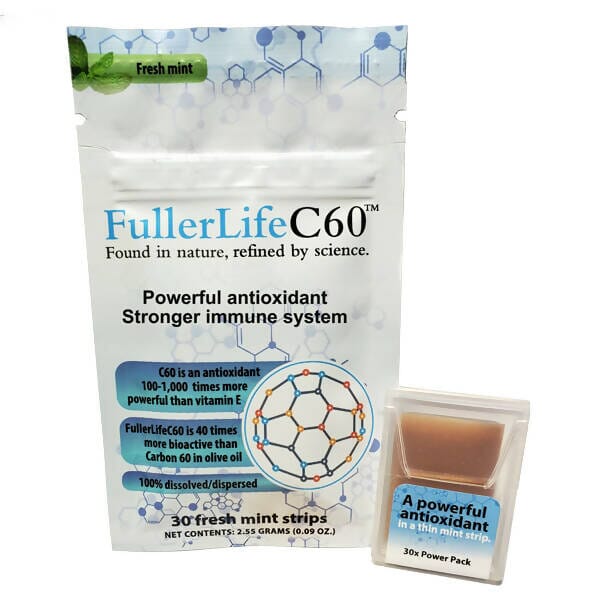 BioActiveC60 Carbon 60 (C60) Strips BUY 6 GET 10% (SAVE $21.60) One-Time Supplement FullerLifeC60 