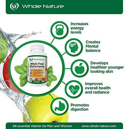 Whole Nature Whole Food Multivitamin for Men & Women-2Pack Supplement Whole Nature 