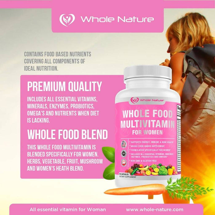 Whole Nature Whole Food Multivitamin For Women Supplement Whole Nature 