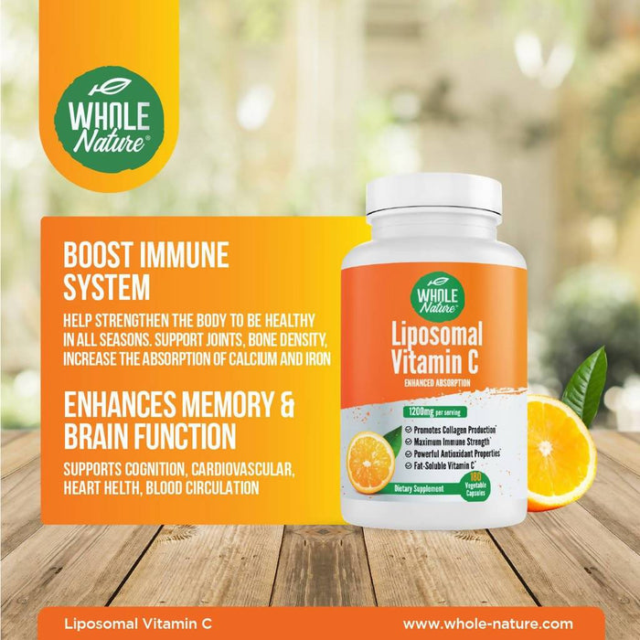 Whole Nature Liposomal Vitamin C 1200 mg Supplement Whole Nature 