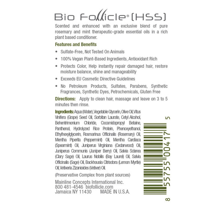 Rosemary & Mint Conditioner Hair Care Bio Follicle 