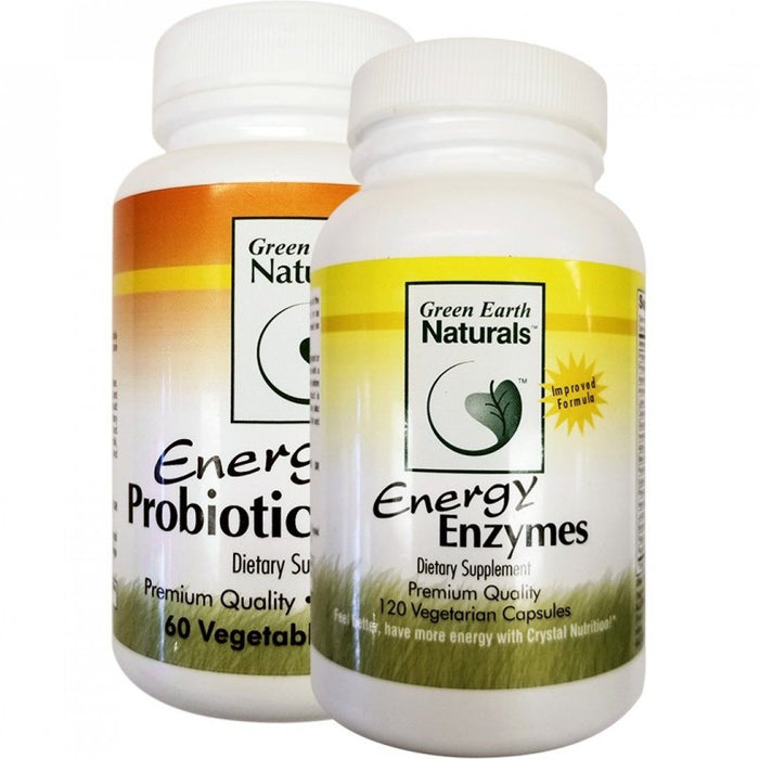 Energy Enzymes & Free Energy Probiotic Defense Supplement Green Earth Naturals 