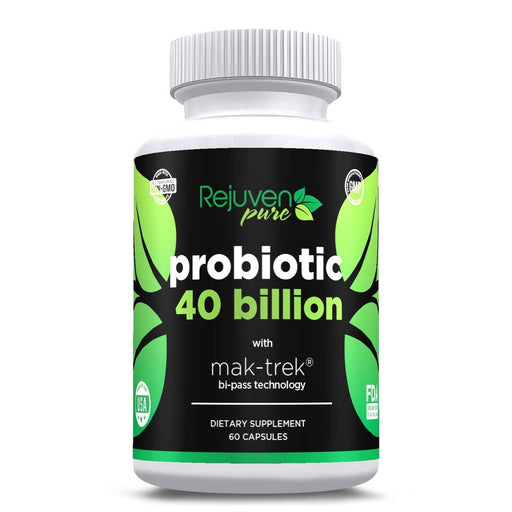 Probiotic-40 Billion w/Mak-Trek Bi-Pass Technology Supplement RejuvenPure 