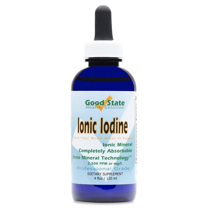 Good State Liquid Ionic Iodine (4 drops equals 500 mcg per serving, plus 2 mg fulvic acid - 600 servings - 4 fl oz) Supplement Good State 