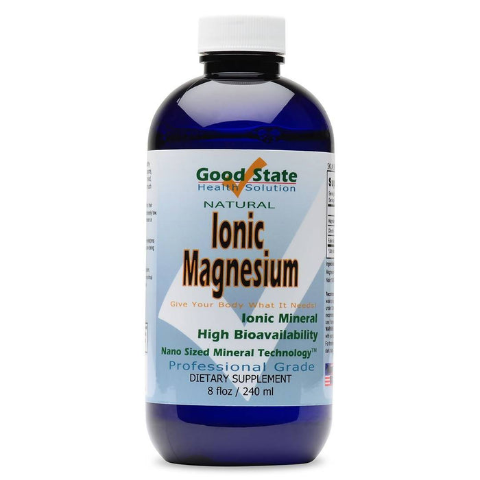 Good State Liquid Ionic Magnesium (96 servings at 100 mg elemental, plus 2 mg fulvic acid - 8 fl oz) Supplement Good State 