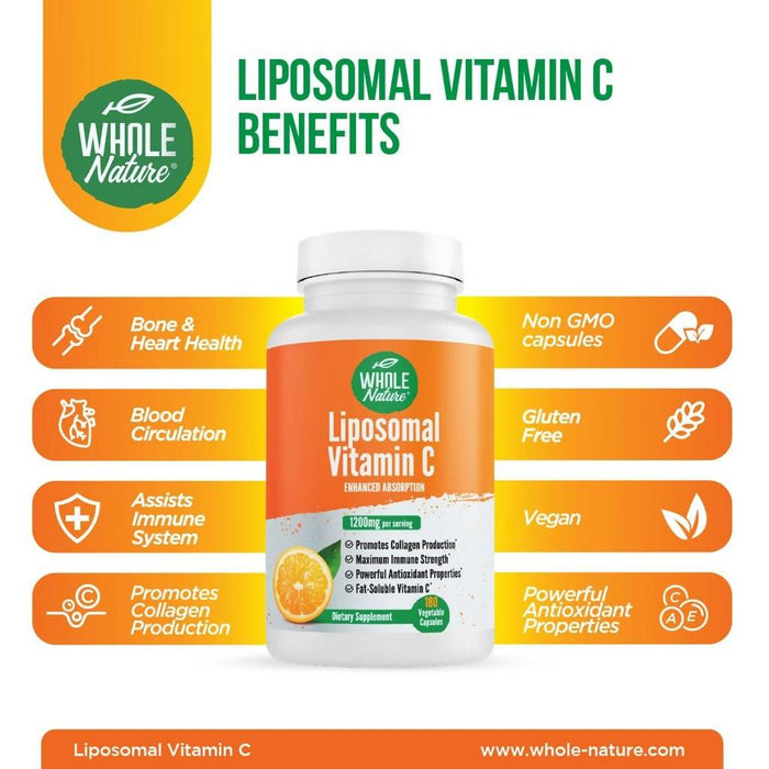 Whole Nature Liposomal Vitamin C 1200 Supplement Whole Nature 