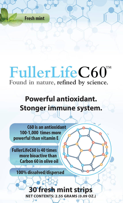 BioActiveC60 Carbon 60 (C60) Strips Supplement FullerLifeC60 