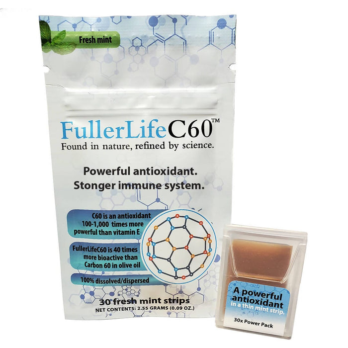 BioActiveC60 Carbon 60 (C60) Strips Supplement FullerLifeC60 BioActiveC60 Carbon 60 (C60) Strips x1 