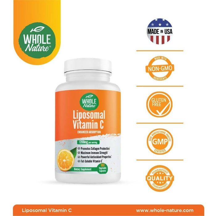 Whole Nature Liposomal Vitamin C 1200 mg Supplement Whole Nature 
