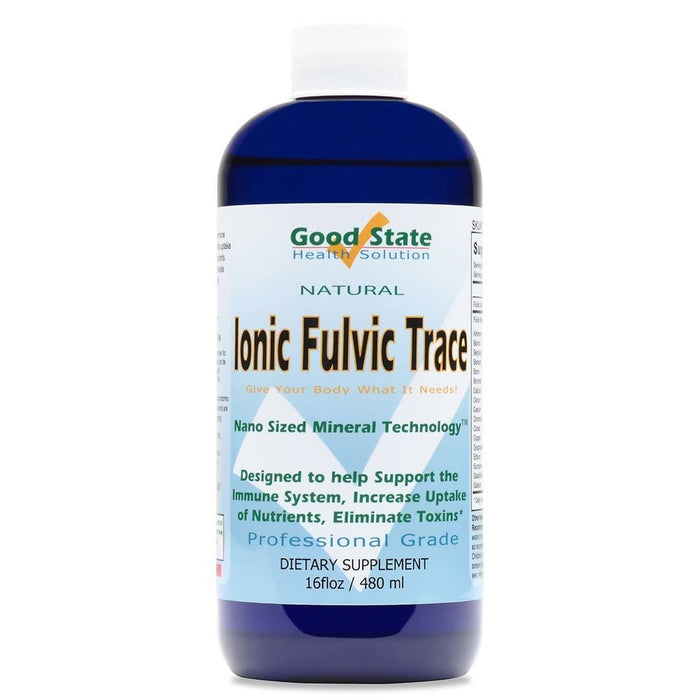 Good State Liquid Ionic Trace Minerals with Fulvic Acid (48 servings - 16 fl oz) Supplement GoodState 