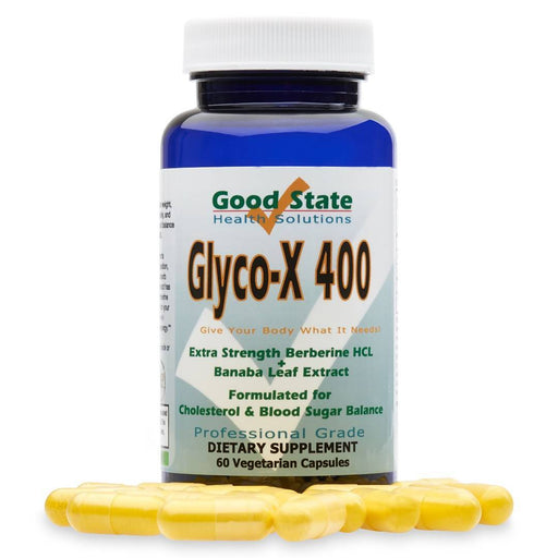 Good State Glyco-X 400 with Berberine HCL (400 mg per capsule - 60 veggie capsules total) Supplement GoodState 