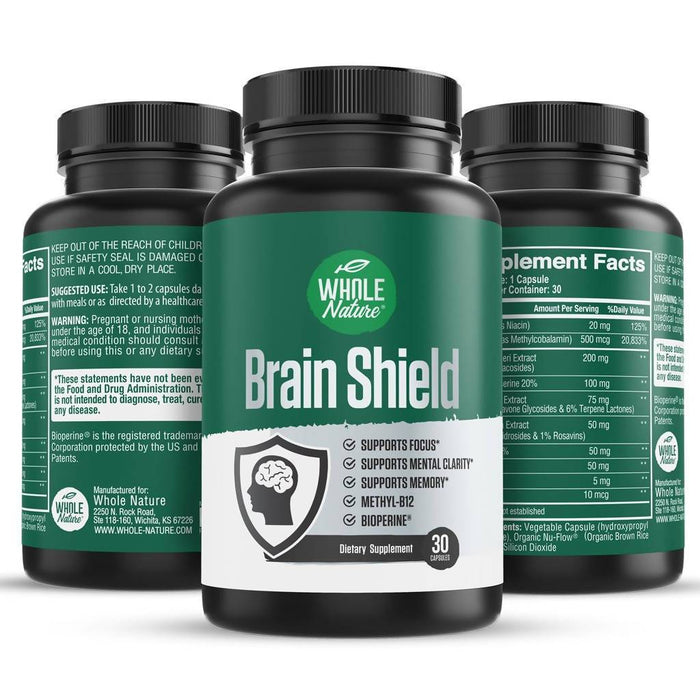 Whole Nature Brain Shield Supplement Multi-Pack Supplement Whole Nature 