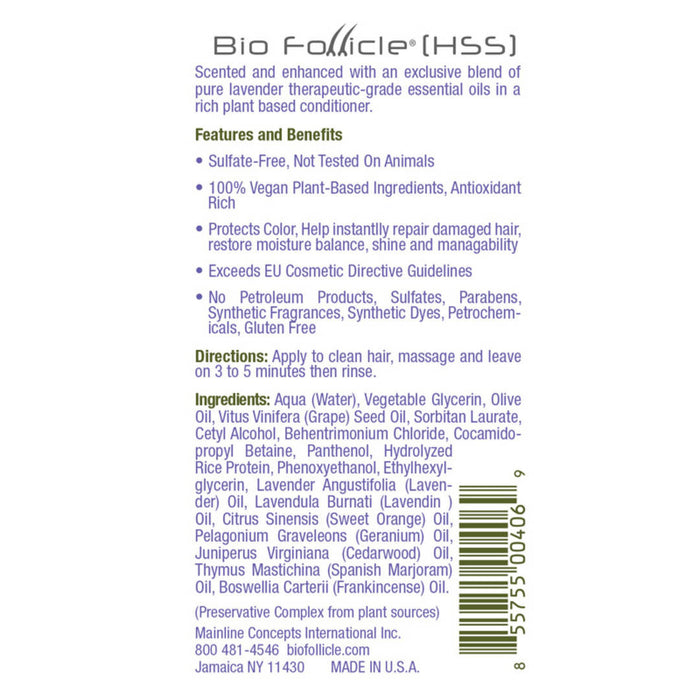 Lavender Conditioner Hair Care Bio Follicle 