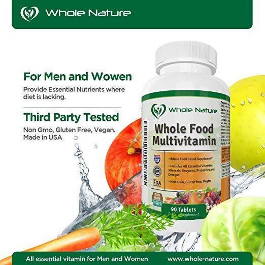 Whole Nature Whole Food Multivitamin For Men & Women Supplement Whole Nature 