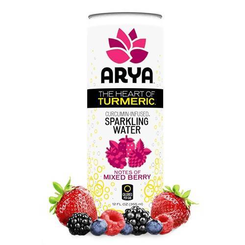 Curcumin-Infused Sparkling Water Mixed Berries Food & Drink Arya 